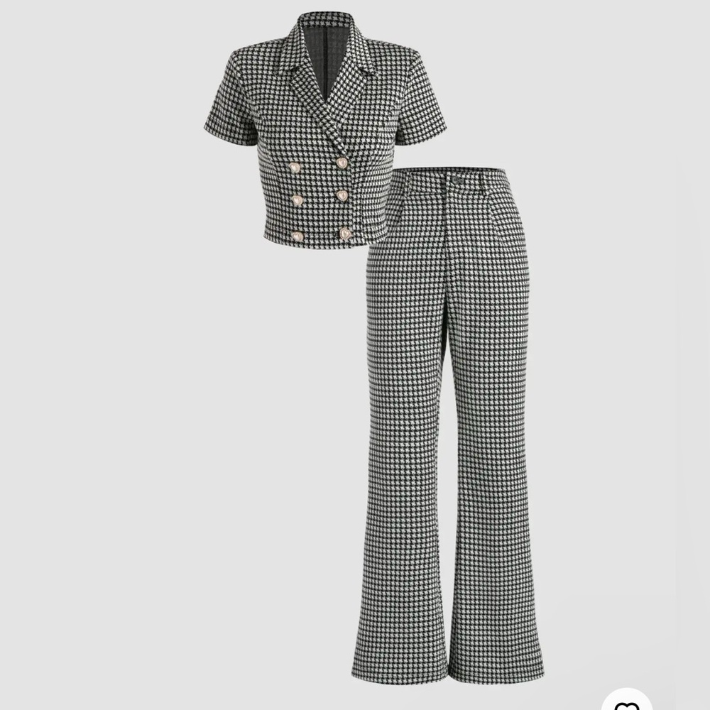 Cider Lady Houndstooth Set - NWOT